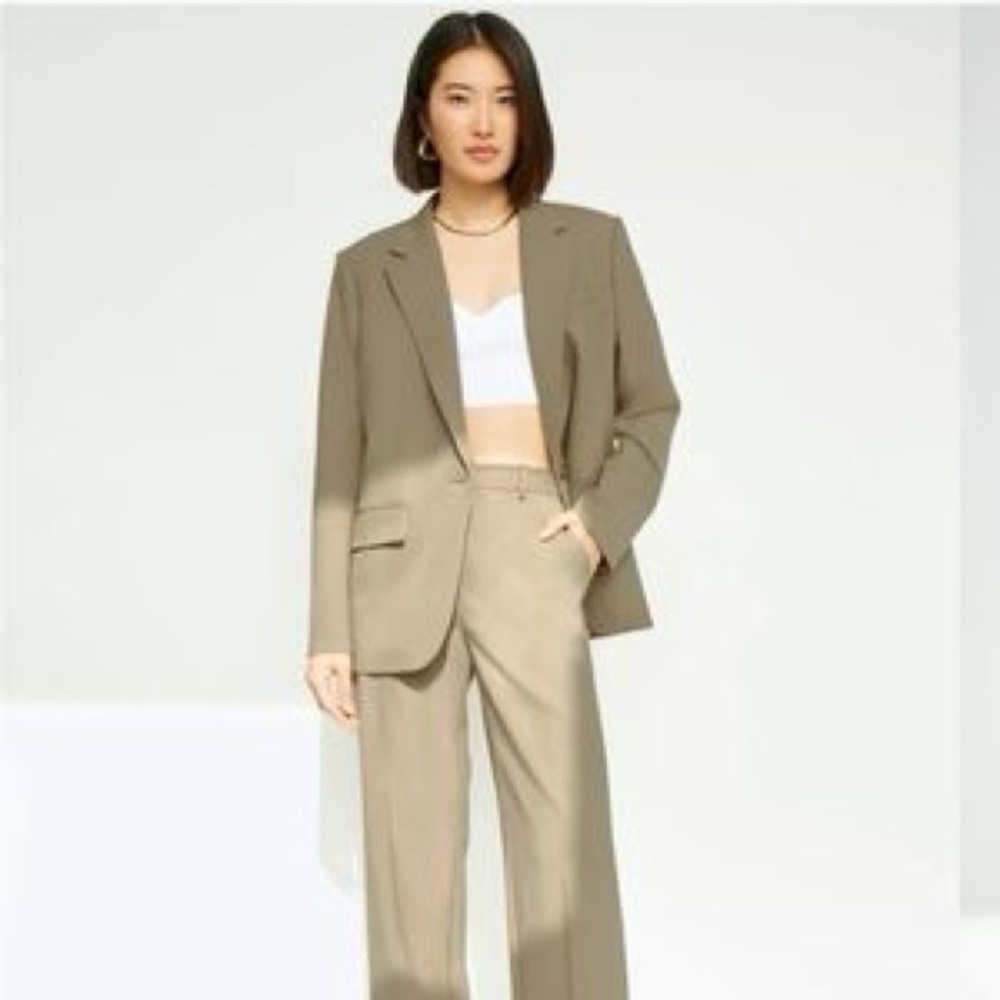 Babaton Agency Blazer Size XS Taupe Beige